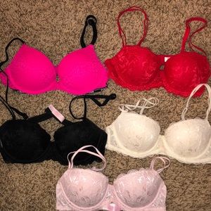 5 bras size 34B